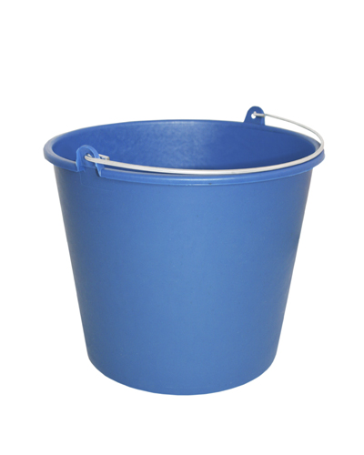 Cubo Redondo  6 litros.   Flexible. Asa metlica.