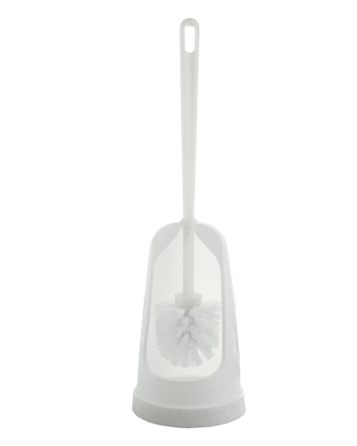 Escobillero W.C. LUXE (Escobilla Mango Plstico Blanca + Soporte LUXE).