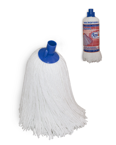 Fregona Hilo Microfibra Cortado Blanco 160 gr 28 cm