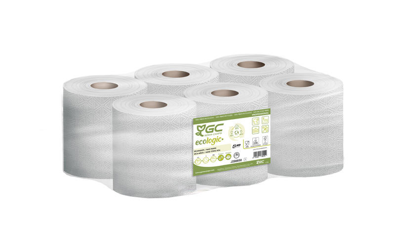 Secamanos 450/106 m 2C GC Eco + SUPER ADD SYSTEM Saco 6 Rollos